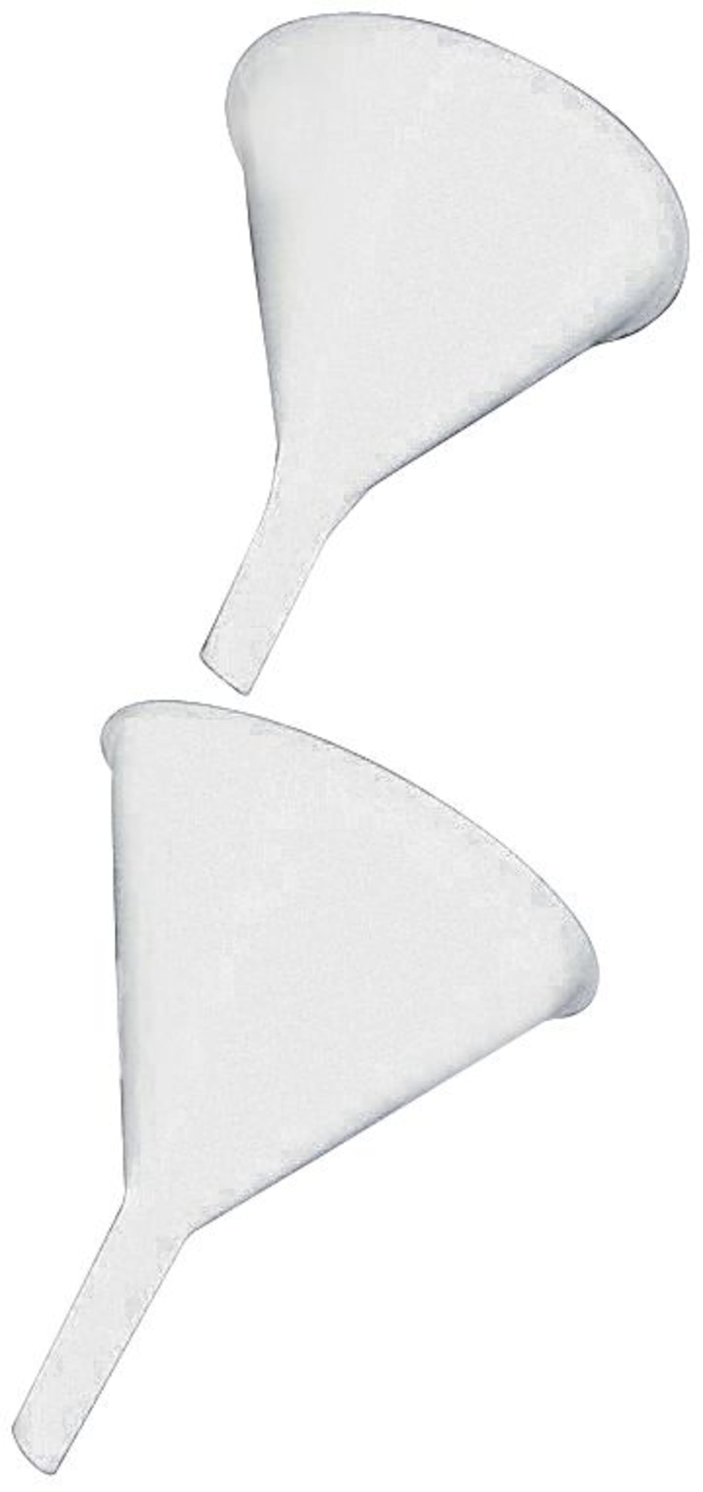 Trichter ohne Sieb, 120 mm; 140 mm, Kunststoff, weiß