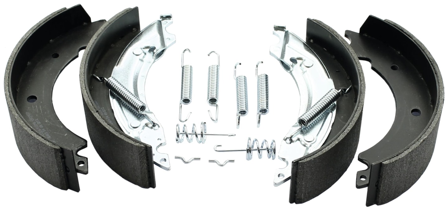 Bremsbackensatz 200 x 50 mm für Radbremse BPWS 2005-5 RASK, Knott 20-2425/1, Nieper 20-2425/1, Schlegl SKB 10, 14, 18 mit Rückfahrautomatik