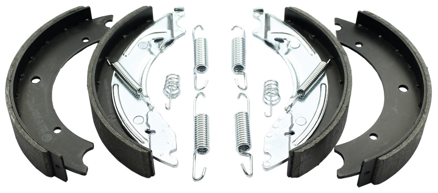 Bremsbackensatz 250 x 40 mm für Radbremse BPW S 2504-5 RASK, Knott 25-2025/1, Nieper 25-2025/1, Schlegl SKB 18 mit Rückfahrautomatik