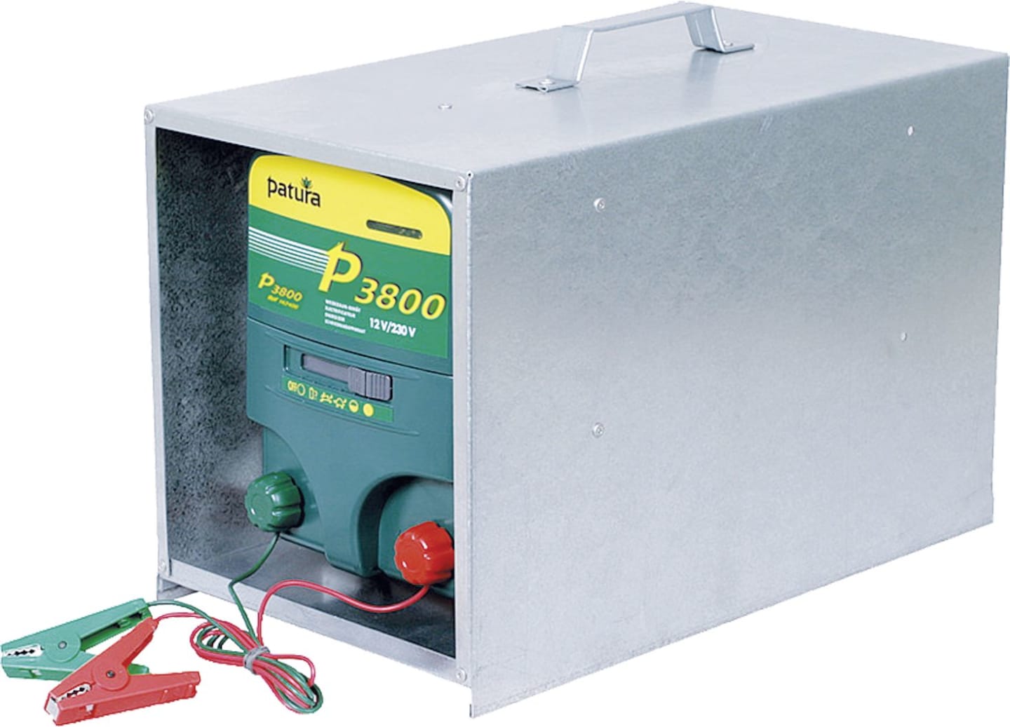 Patura Weidezaungerät "P 3800" 12 V; 230 V mit offener Tragebox, 142410