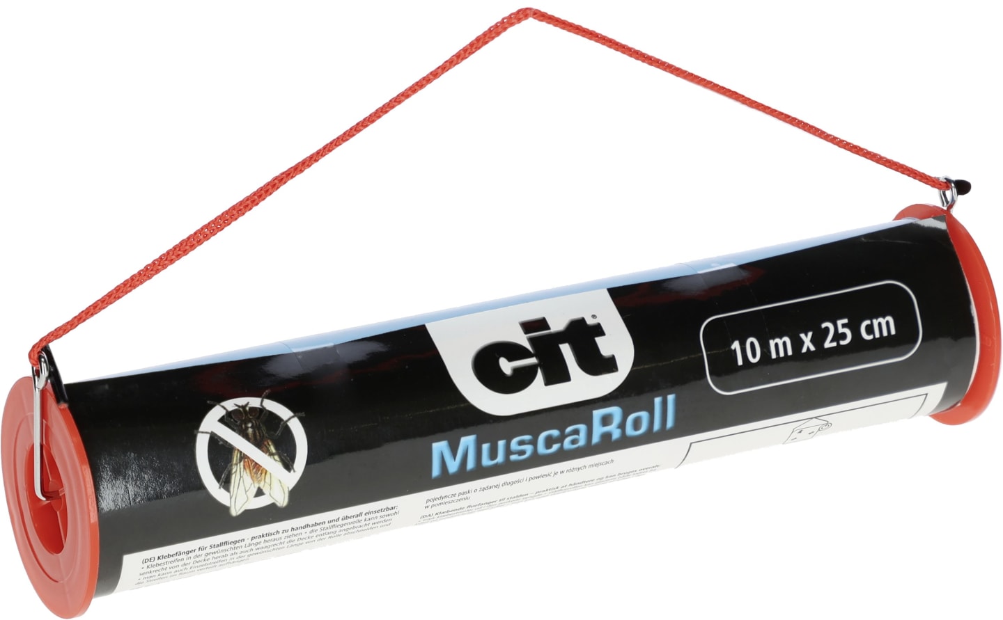cit® Fliegenrolle "MuscaRoll" 10 m x 25 cm, mit Halteschnur 299790