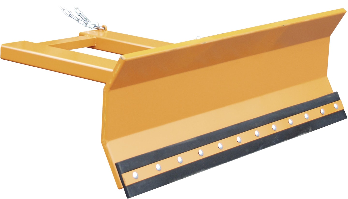 BAUER® SÜDLOHN Schneeschild "SCH-L 1800" 180 cm; 155 cm, lackiert, Stapleraufnahme, mit Gummischürfleiste 180 x 15 x 2 cm