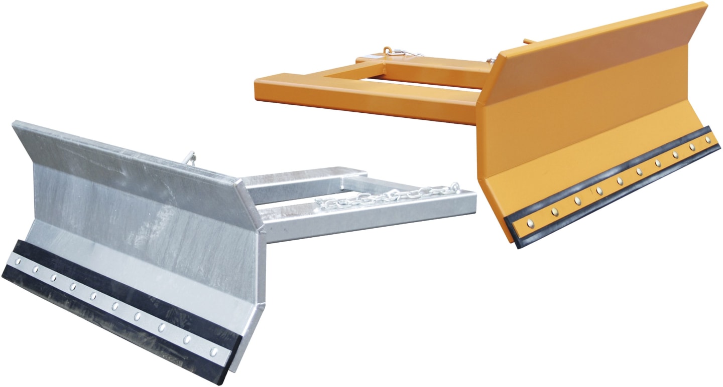 BAUER® SÜDLOHN Schneeschild "SCH-L" lackiert; feuerverzinkt, Stapleraufnahme, mit Gummischürfleiste