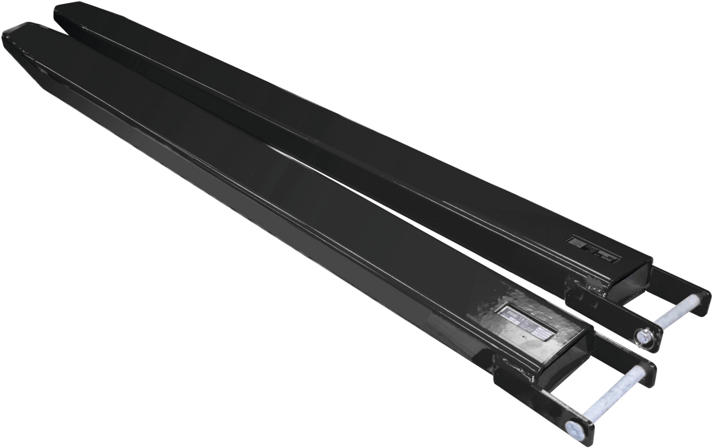 BAUER® SÜDLOHN Gabelverlängerung "GG" Unterseite geschlossen, Länge 2.000 mm, Tragkraft 2.000 kg, schwarzgrau (RAL 7021), für Gabelzinken 100 x 40 mm