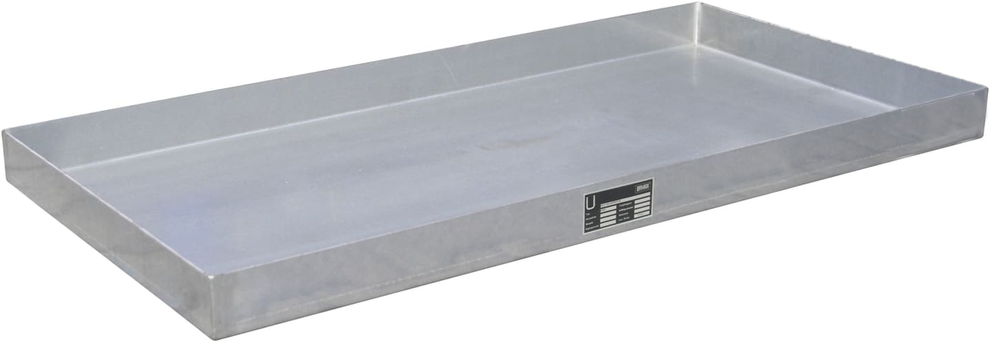BAUER® SÜDLOHN Auffangwanne "KGW 2" für Kleingebinde, 940 x 60 x 470 mm, Auffangvolumen max. 25 l, Stahlblech, verzinkt