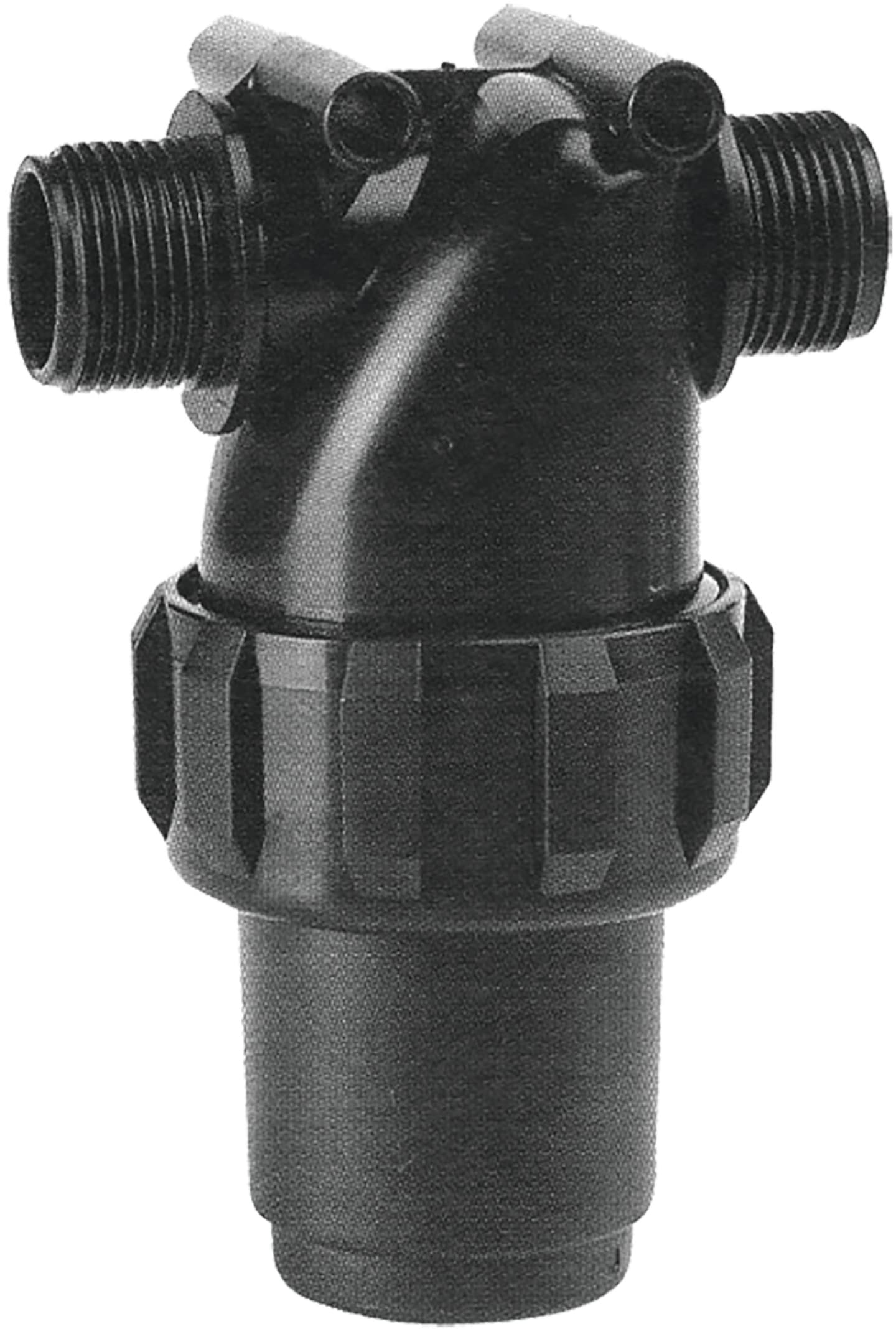 Agrotop Druckleitungsfilter "322-4" Filter 50 M blau, Edelstahl/38 cm², G 1" AG BSP, max. 14 bar, 11004