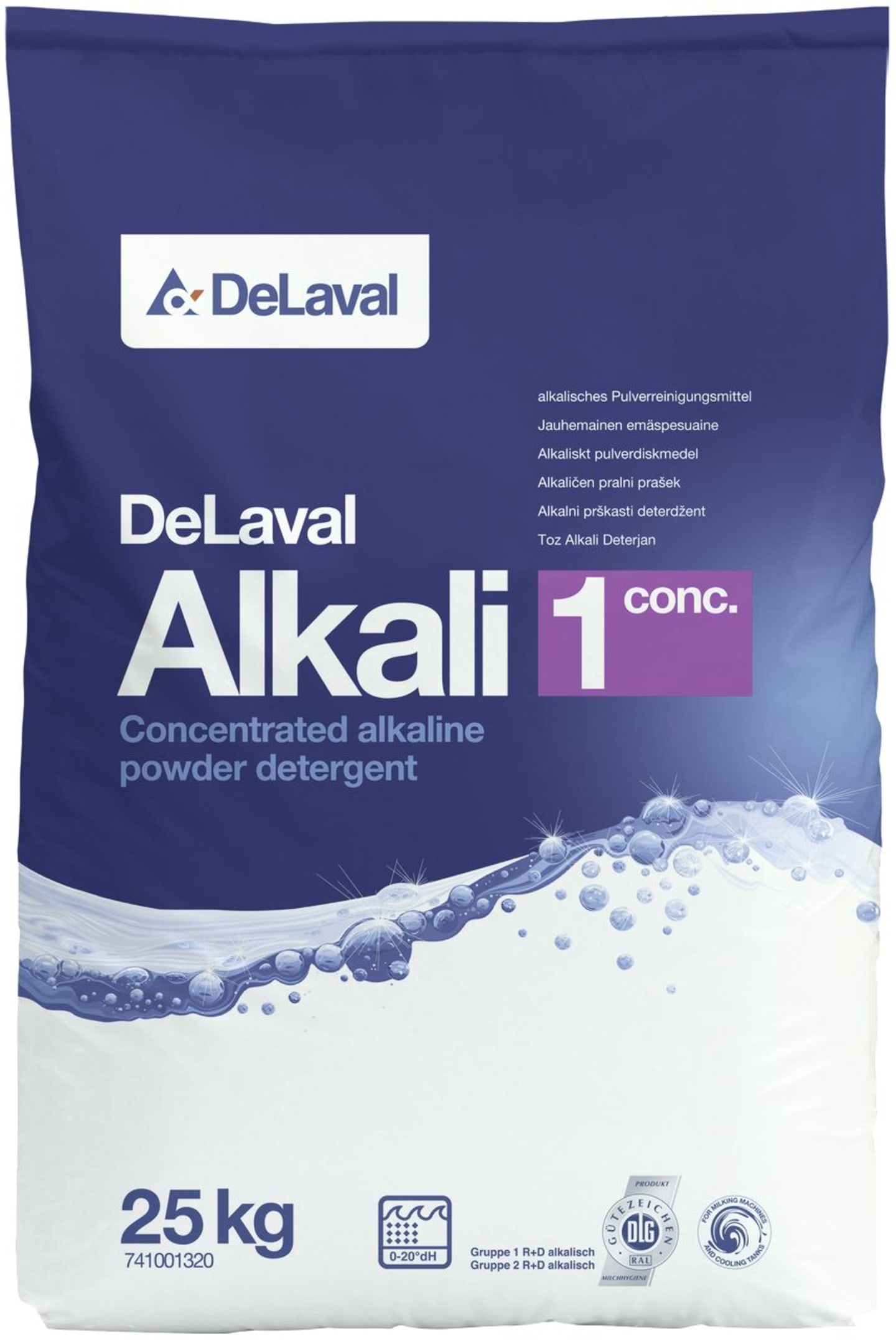 DeLaval Melkmaschinenreiniger "Alkali 1 conc" 25 kg alkalisch, Pulver, 741001320