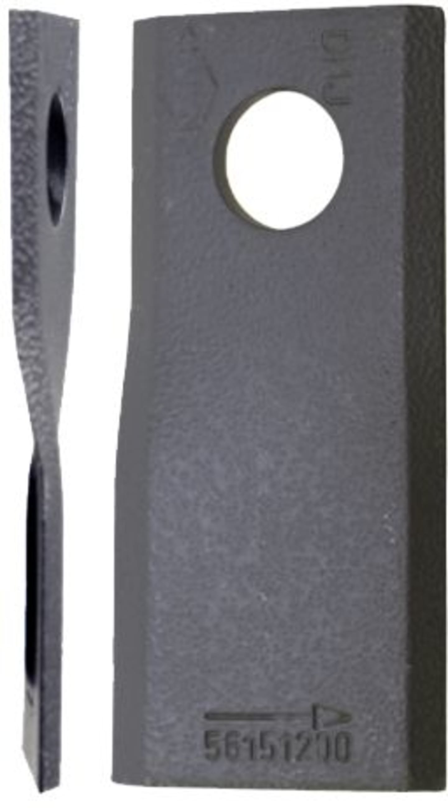 Industriehof® Kreiselmäherklinge 95 x 45 x 3,5 mm, links/rechts, gedreht, für Mähwerk John Deere, Kuhn, New Holland
