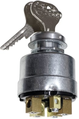 Produktbild: Bosch Zündschloss, 3-stufig, mit Sicherheitsschloss, Schlüssel vernickelt, 5 x Schraubanschluss