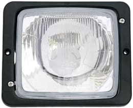 Produktbild: Hella® Hauptscheinwerfer links/rechts, Halogen, quadratisch mit schwarzem Rahmen