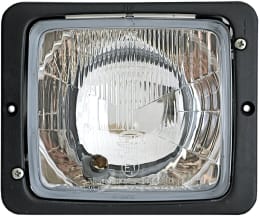 Produktbild: Hella® Hauptscheinwerfer links/rechts, R2 (Bilux), T4W, 12 V, 24 V, quadratisch