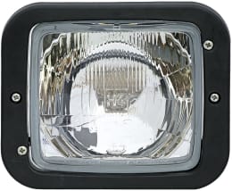 Produktbild: Hella® Hauptscheinwerfer links/rechts, Halogen H4, 12 V, 173 x 144 x 99 mm, quadratisch