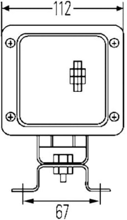 Produktbild: Hella® Arbeitsscheinwerfer Ultra Beam Heavy Duty FF, 12 – 24 V, für flood – großflächige, nahe Ausleuchtung