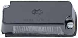 Produktbild: Hella® Kennzeichenleuchte hinten links/rechts, C5W, schwarz, quadratisch, 83 x 31 x 33 mm, Sockel SV 8,5-8