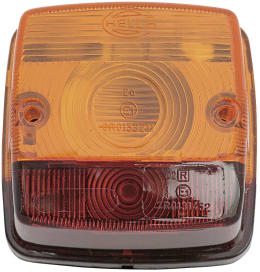 Produktbild: Hella® Lichtscheibe quadratisch, orange-rot, 84 x 84 mm, für Schlussleuchte