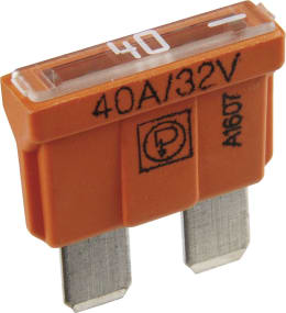 Produktbild: Herth + Buss Flachstecksicherung ATO Standard, 32 V, 40 A, orange, TPE (Thermoplastischer Elastomer), 50 295 440