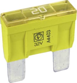 Produktbild: Herth + Buss Flachstecksicherung Maxi, 32 V, 20 A, gelb, 50 295 542