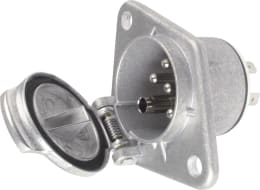 Produktbild: Herth + Buss Steckdose S-Typ 7-polig, 24 V, Flachsteckanschluss 6,3 mm, Aluminium, ISO 3731 S-Typ