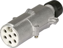 Produktbild: Herth + Buss Stecker S-Typ, 7-polig, 24 V, Schraubanschluss, Aluminium, ISO 3731 S-Typ