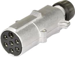 Produktbild: Herth + Buss Stecker N-Typ, 7-polig, 24 V, Schraubanschluss, Aluminium, ISO 1185 N-Typ