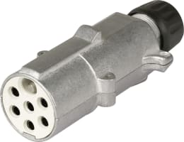 Produktbild: Herth + Buss Stecker S-Typ, 7-polig, 24 V, Flachsteckanschluss, Aluminium, ISO 3731 S-Typ