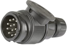 Produktbild: Herth + Buss Stecker 12 V, 13-polig, Schraubanschluss, Bajonett, Kunststoff
