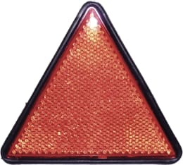 Produktbild: Herth + Buss Rückstrahler rot, dreieckig, 170 x 151 mm, geschraubt, M 5