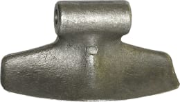 Technische Zeichnung: Industriehof® Hammerschlegel 170 x 70 mm, Ø 16,5 mm, für Mulcher Chabas, Fischer, HMF Frei, Palladino