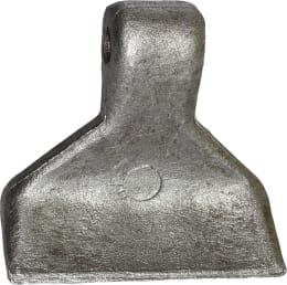 Technische Zeichnung: Industriehof® Hammerschlegel 120 x 40 mm, Ø 16,5 mm, für Mulcher Bomford, Mc Connel, Howard, Rinieri