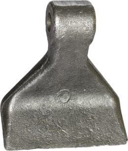 Technische Zeichnung: Industriehof® Hammerschlegel 120 x 40 mm, Ø 16,5 mm, für Mulcher Agricom, Kuhn, Kverneland, Maletti
