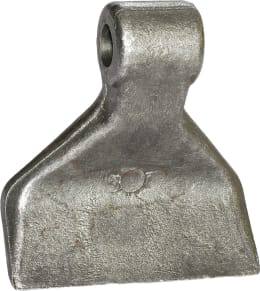 Technische Zeichnung: Industriehof® Hammerschlegel 120 x 40 mm, Ø 18,5 mm, für Mulcher Omarv