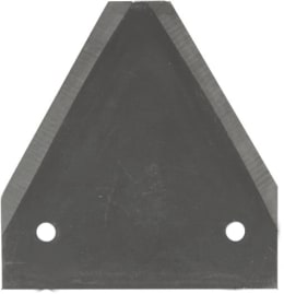 Technische Zeichnung: Mörtl Messerklinge Glatt N336, 80 x 76 x 2 mm für Doppelmesser-Mähbalken Mörtl