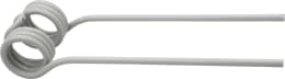 Technische Zeichnung: Pöttinger Kreiselheuerzinken links/rechts 380 x 110 x 9,5 mm, für Kreiselheuer Alpinhit, Eurohit, Hit