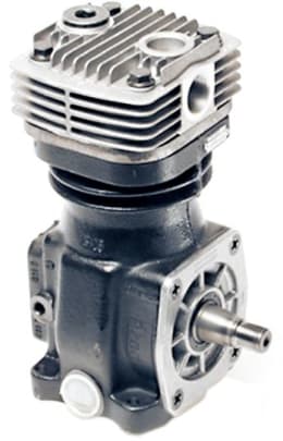 Produktbild: Wabco Kompressor HDR mit Kühlrippen, Zylinderkopf und Antriebswelle