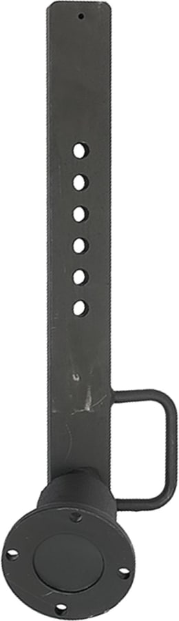 Technische Zeichnung: Industriehof® Scheibenlager links/rechts, mit Stiel Nabe Ø außen 120 mm, Lochkreis 100 mm