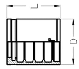 Produktbild: Fassung für Schlauch 1SN, 2SC, 2SNK, 2K, WGS 1SN, WGS 2SC