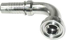 Technische Zeichnung: SAE-Flanschnippel SFL 3000 PSI, leicht, 90 °, Stahl