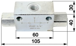 Technische Zeichnung: Walterscheid Hydraulikzylinder und Komponenten für Stabilisator HGST