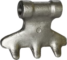 Technische Zeichnung: Industriehof® Hammerschlegel 163 x 98 mm, Ø 22,5 mm, für Mulcher Tortella