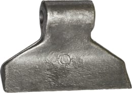 Technische Zeichnung: Industriehof® Hammerschlegel 150 x 60 mm, Ø 16,5 mm, für Mulcher Gestin, Humus, Terral