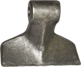 Technische Zeichnung: Industriehof® Hammerschlegel 150 x 55 mm, Ø 16,5 mm, für Mulcher Agrimaster, Kverneland, Maletti