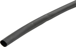 Produktbild: Herth + Buss Schrumpfschlauch 6,4, 3,2 x 0,6 mm, 5 m, Schrumpfrate 2:1, ohne Innenkleber, schwarz, 51 273 320