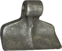 Technische Zeichnung: Industriehof® Hammerschlegel 137 x 40 mm, Ø 20,5 mm, für Mulcher Berti
