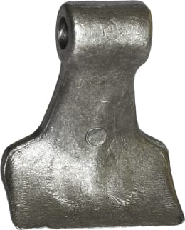 Technische Zeichnung: Industriehof® Hammerschlegel 85 x 40 mm, Ø 16,5 mm, für Mulcher Agrimaster, Peruzzo, Procomas