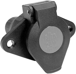 Produktbild: Herth + Buss Steckdose S-type, 7-polig, 24 V, Schraubanschluss, Nylon