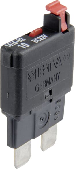 Produktbild: Herth + Buss Sicherungsautomat 10 A/32 V rot, B x H x T 20 x 35,9 x 6 mm, 50 295 911