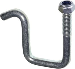 Technische Zeichnung: Industriehof® Zinkenhalter 92/67 x 52 x 9 mm für Striegelzinken Rahmen 50 x 50 mm, universal
