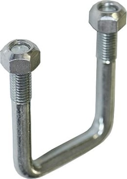 Technische Zeichnung: Industriehof® Bügelschraube L x B innen 80 x 51 mm, M 12 x 1,75 - 8.8 mit selbstsichernden Muttern