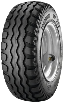 Produktbild: Trelleborg AW-305 Komplettrad mit weißer Felge, Diagonalreifen mit Zickzack-Profil