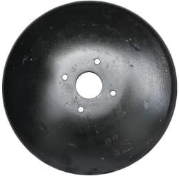 Technische Zeichnung: Industriehof® Eggenscheibe LK 115 mm, ZB 60,5 mm, gewölbt, glatt, flacher Ansatz, universal